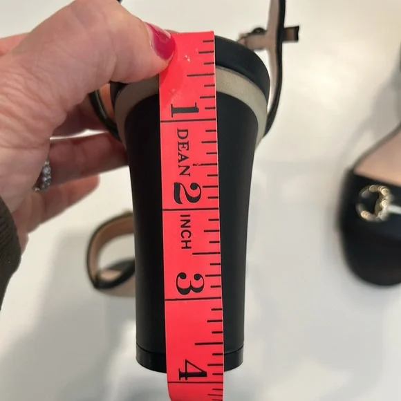 Gucci Black Leather Horsebit Ankle Strap Open Toe Block Heel Sandals Size 38 - Picture 4 of 9